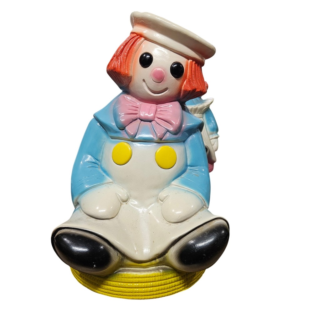 Vintage Raggedy Andy Chalkware Coin Bank